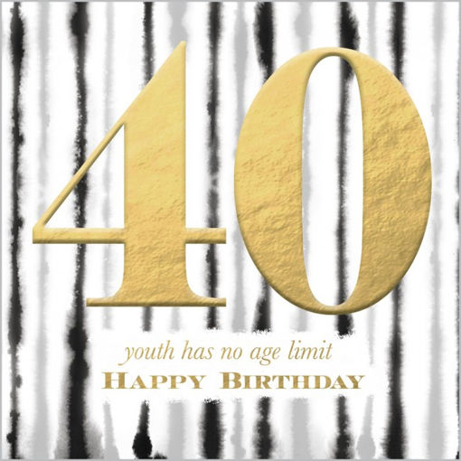 Picture of HAPPY BIRTHDAY 40 YEARS CARD